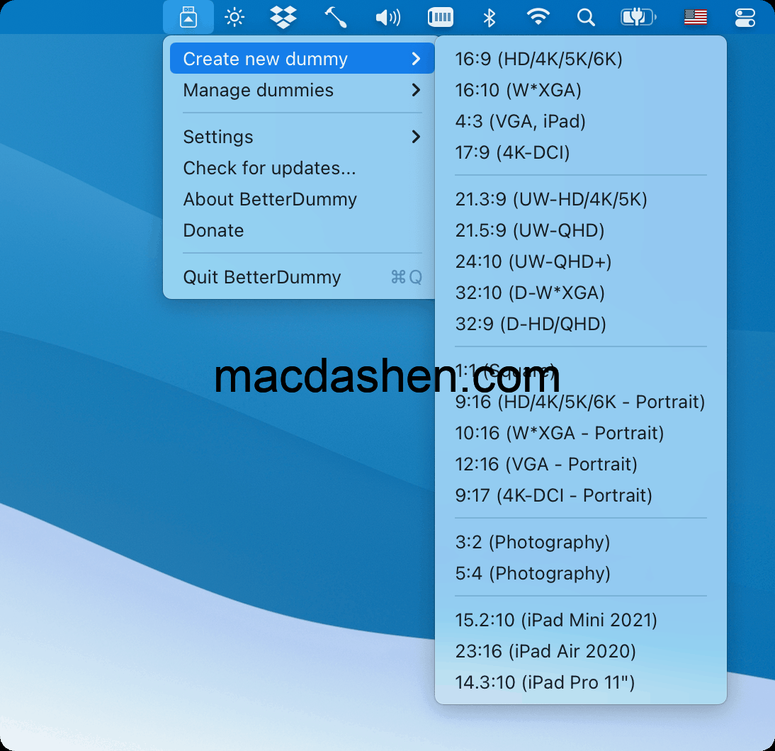 BetterDummy for Mac 1.0.13 让你的 M1 系列芯片用上 HiDPI-mac大神
